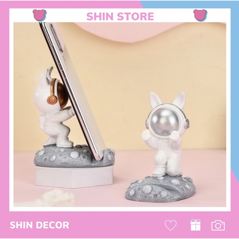 Giá Đỡ Điện thoại Phi Hành Gia, Mô Hình Trang Trí Để Bàn Phi Hành Gia Mặt Trăng Sáng Tạo 2022 - SHIN STORE