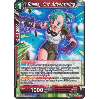 Thẻ bài Dragonball - bản tiếng Anh - Bulma, Out Adventuring / BT10-012'