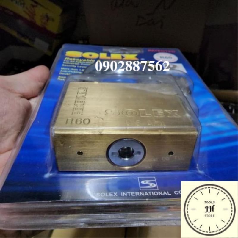 ổ khóa 60mm solex đồng thau hàng chính hãng thái lan