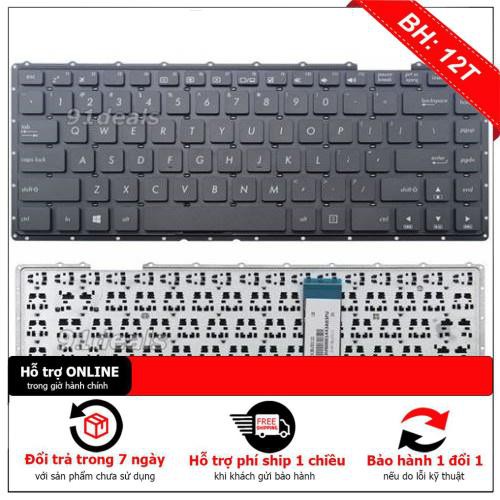 Bàn phím laptop Asus X454 X454L X454LA OEM- HÀNG PHỔ THÔNG -BẢO HÀNG 6 THÁNG
