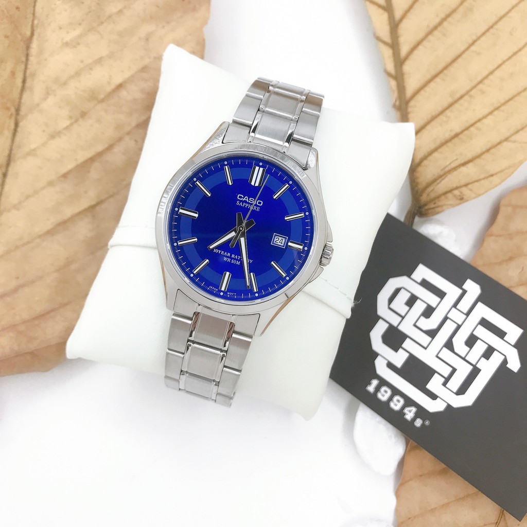 Đồng Hồ Nam Casio MTS-100 / MTS-100D-2A Kính Sapphire, Size 41mm, Pin 10 Năm, Chống Nước, Hàng Chính Hãng 1994s WATCH