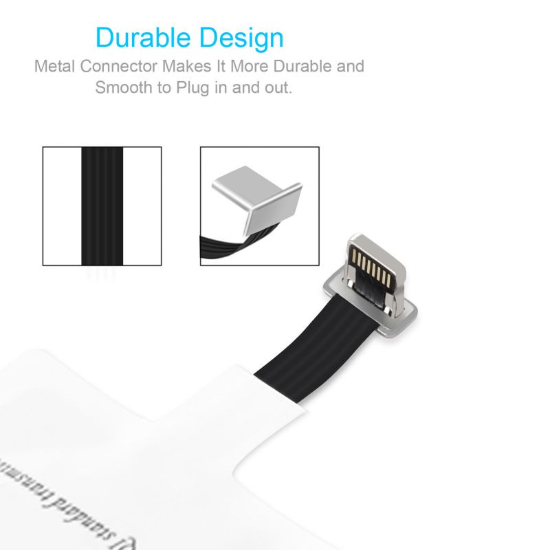 Bộ sạc nhanh ko dây Qi mỏng nhẹ tiện dụng cho IP7/7 Plus/6/6 Plus/6S/6S Plus IP5/5S/5C/SE