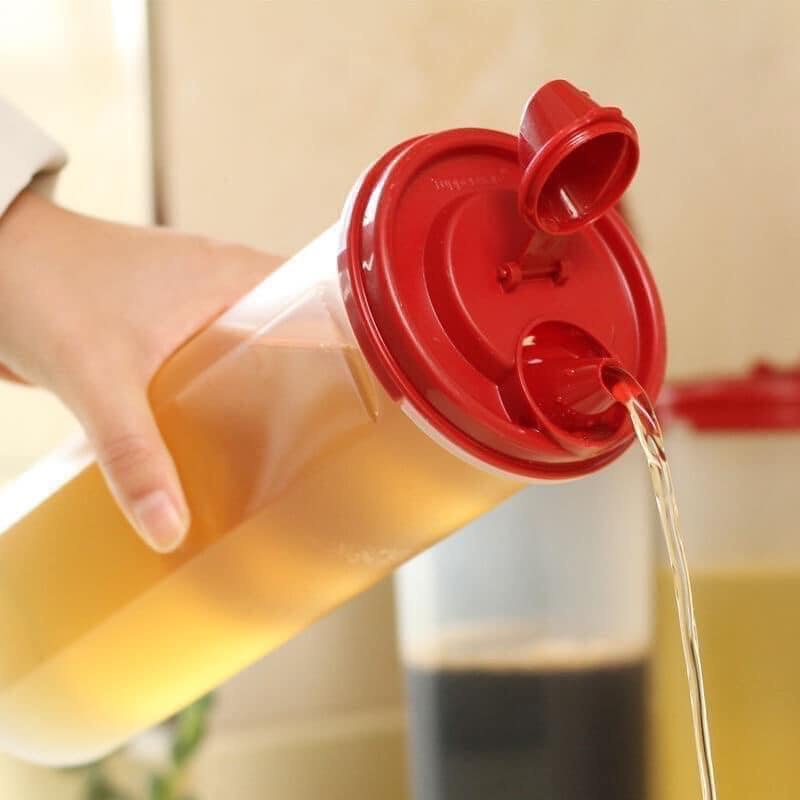 Bình đựng dầu, nước mắm Tupperware Bình Stor N Pour 650ml  - Hàng chính hãng - Bảo hành trọn đời - Nhựa nguyên sinh