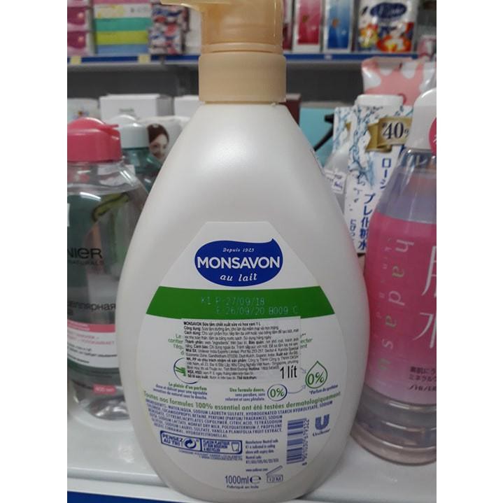 Sữa tắm Monsavon Lait &amp; Vanille 1000ml