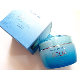 Kem dưỡng da NATURE REPUBLIC SUPER AQUA MAX FRESH WATERY CREAM 80ML dành cho da dầu (xanh biển)