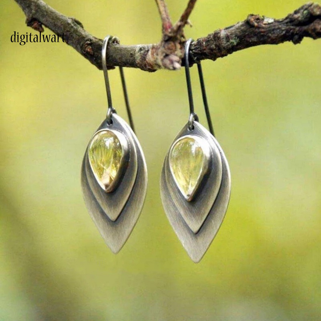 Kỹ Thuật Số| 1 Đôi Bông Tai Chống Gỉ Phong Cách Retro Dành Cho Nữ