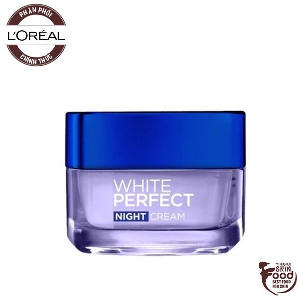 Kem Dưỡng Trắng, Đều Màu Da Ban Đêm L'Oreal White Perfect Night Cream 50ml