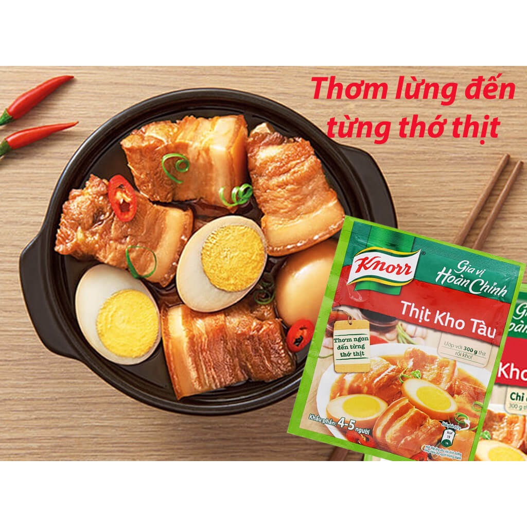 Gia vị hoàn chỉnh thịt kho tàu cho món kho ngon đúng điệu Knorr gói 28g