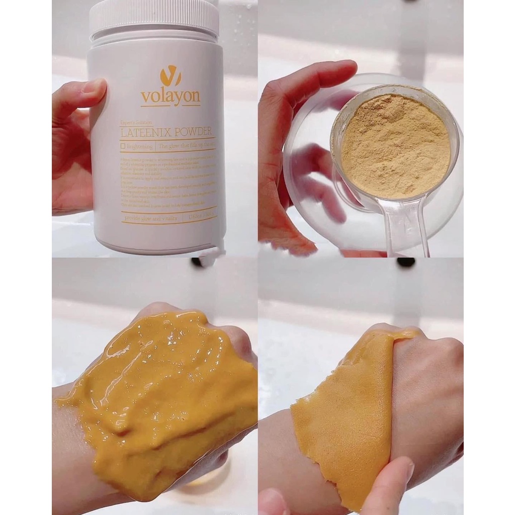 Volayon mặt nạ tảo xoắn Spinnem Powder và Lateenix Powder full hộp 500gr