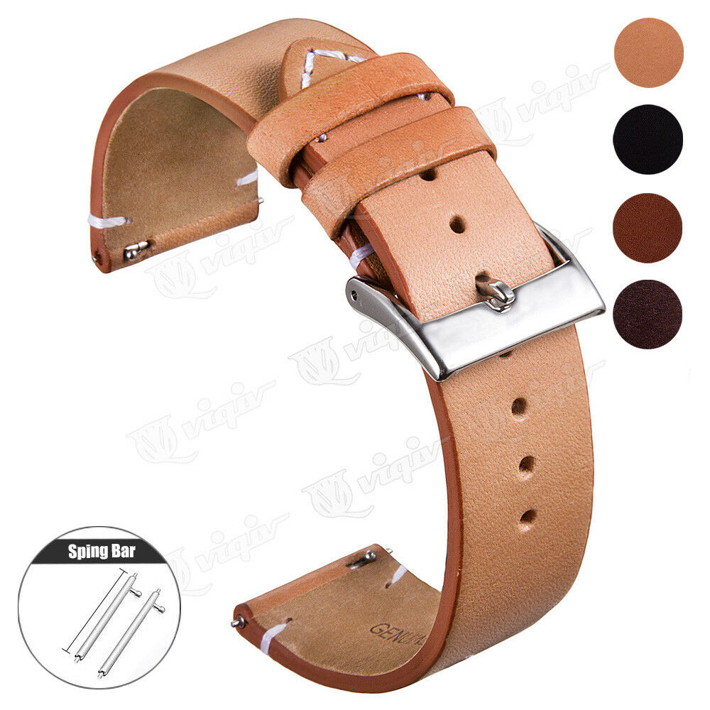 Dây đeo bằng da thật cho đồng hồ nam 18 20 22mm