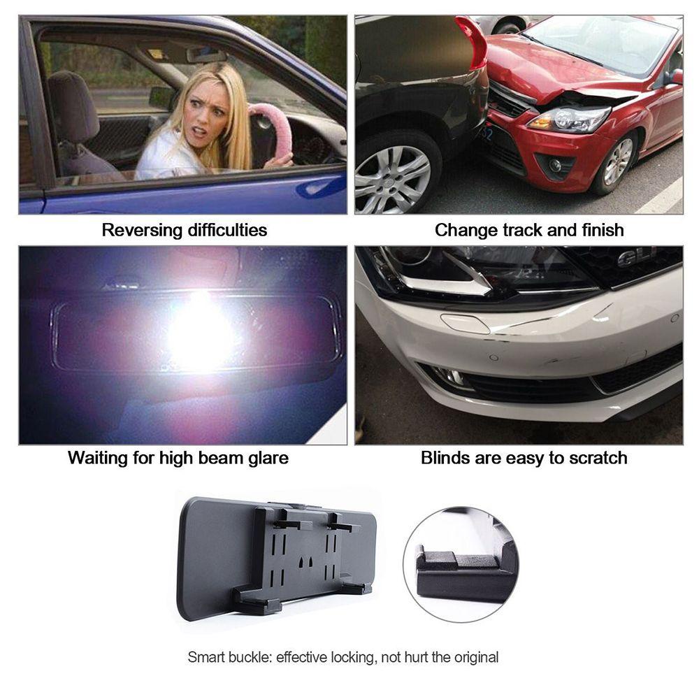 Gương Chiếu Hậu 300mm Chống Lóa Gắn Phía Sau Xe Hơi Cho Trẻ Em