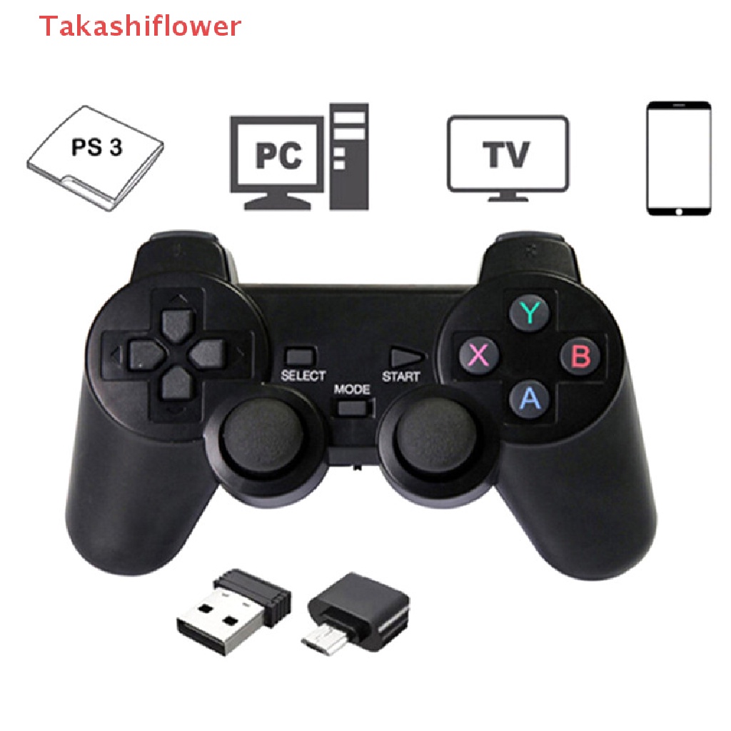 Tay Cầm Điều Khiển Chơi Game Không Dây 2.4GHz Cho PS3 PC TV Box