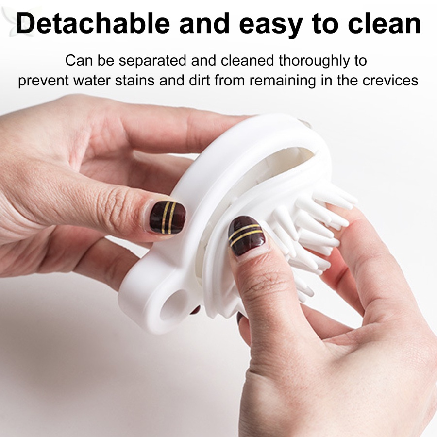 Bàn Chải Silicone Massage Kích Thích Mọc Tóc Và Làm Mượt Tóc