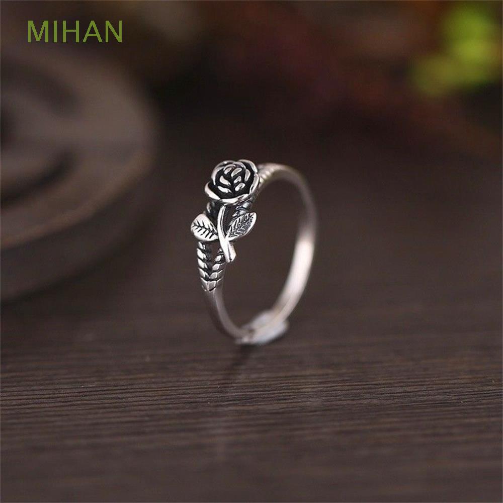Nhẫn đeo tay hình bông hoa phong cách retro cho nữ