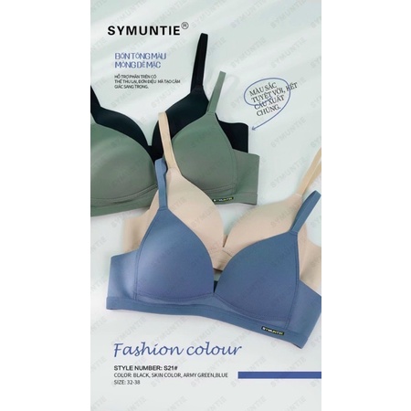 Áo lót nữ Symuntie cao cấp, mút mỏng không gọng, chun kéo ngực tạo khe, ôm nâng ngực dễ chịu. Sumo S21. Ảnh. video thật.