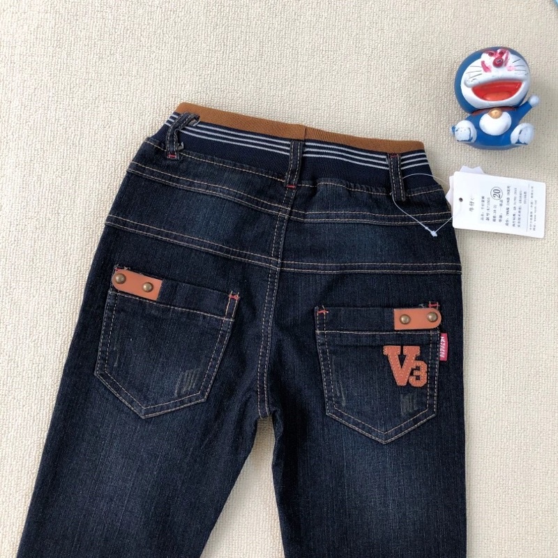 Quần bò bé trai V3 5-10 tuổi  Quần Jean denim mềm 1221