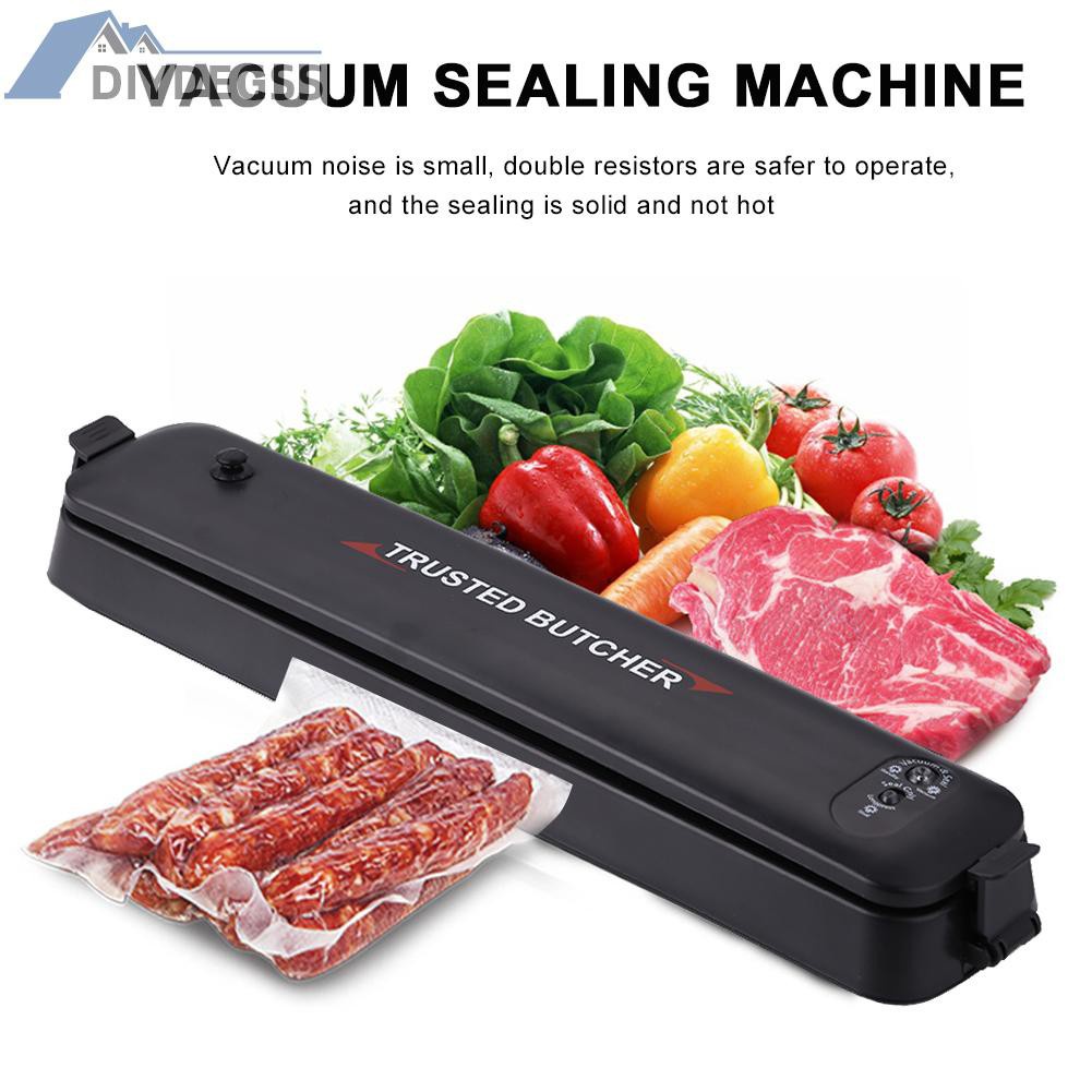 Diydegss2 Electric Vacuum Sealer Packaging Machine with 10pcs Food Saver Bag for Home