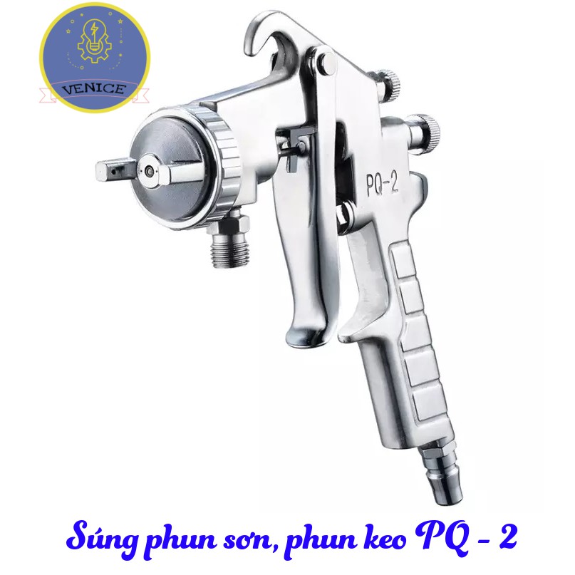 Súng phun sơn, phun keo PQ-2 - Dùng máy nén khí - Phân phối chính hãng - Bảo hành 12 tháng