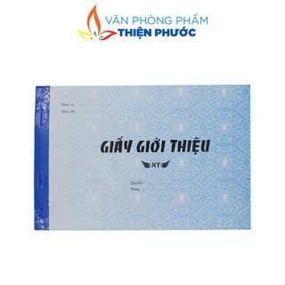 Giấy giới thiệu 13x19mm có ranh xé loại tốt thiện phước