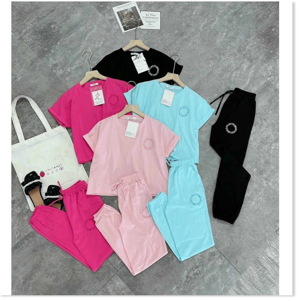 SET BỘ THUN TAY NGẮN,QUẦN DÀI NỮ NHIỀU MÀU XINH XẮN HỢP CHO MÙA HÈ KHÁNH AN FASHION
