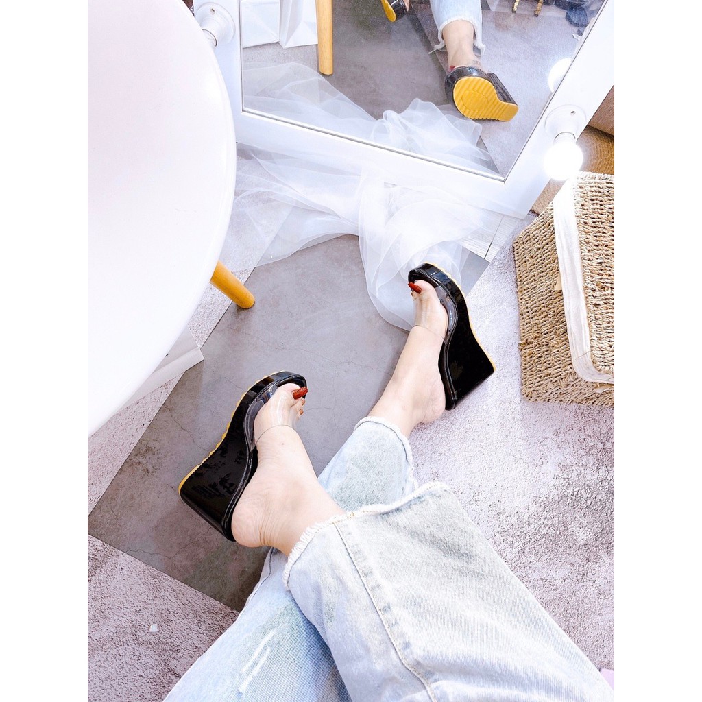 Dép xuồng quai trong 9cm siêu êm