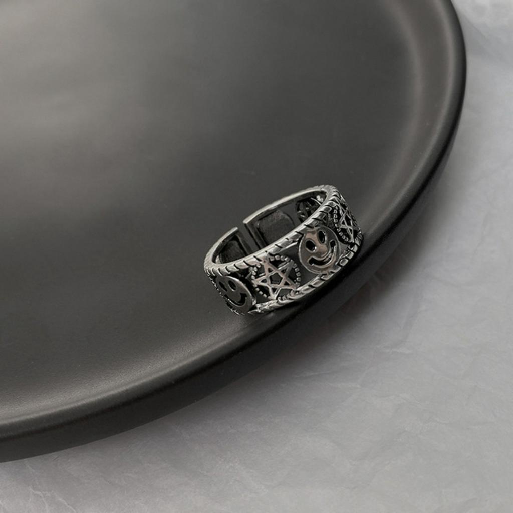 Nhẫn Thời Trang Hình Ngôi Sao Năm Cánh Phong Cách Hàn Quốc