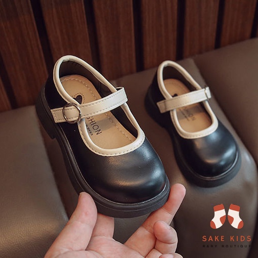 Giày búp bê, giày bệt bé gái quai dán siêu xinh chất da PU đế êm mềm phong cách công chúa mẫu  mới nhất M19