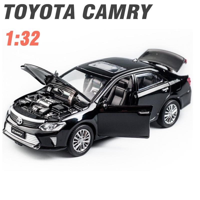 Xe mô hình ô tô Camry 2.4 tỉ lệ 1:32 bằng kim loại có âm thanh và đèn