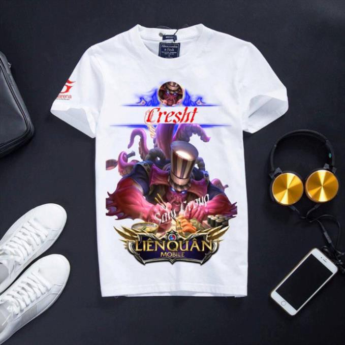 VHL Store [KM Khủng] Áo Liên Quân Mobile Cotton Màu Trắng Co Dãn 4 Chiều Krrixi học đường VHL Store