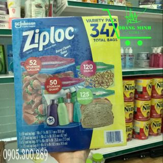 🇺🇸 Thùng 347 túi đựng thực phẩm Ziploc - Vừa an toàn, vừa có thể tái sử dụng nhiều lần rất tiết kiệm 🇺🇸