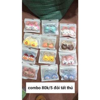 (CHỌN MẪU) Tất thú đáng yêu cho bé từ sơ sinh đến 1,5 tuổi.Có chống trượt.
