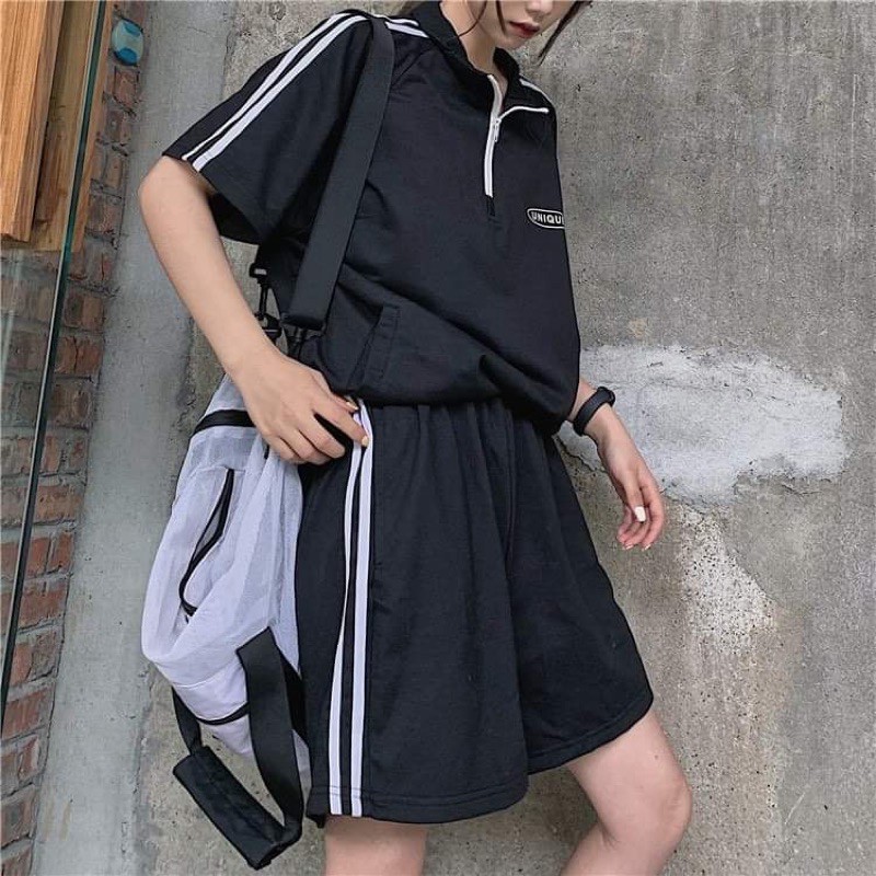 Bộ đùi hai sọc khoá cổ chữ ngực KA12
