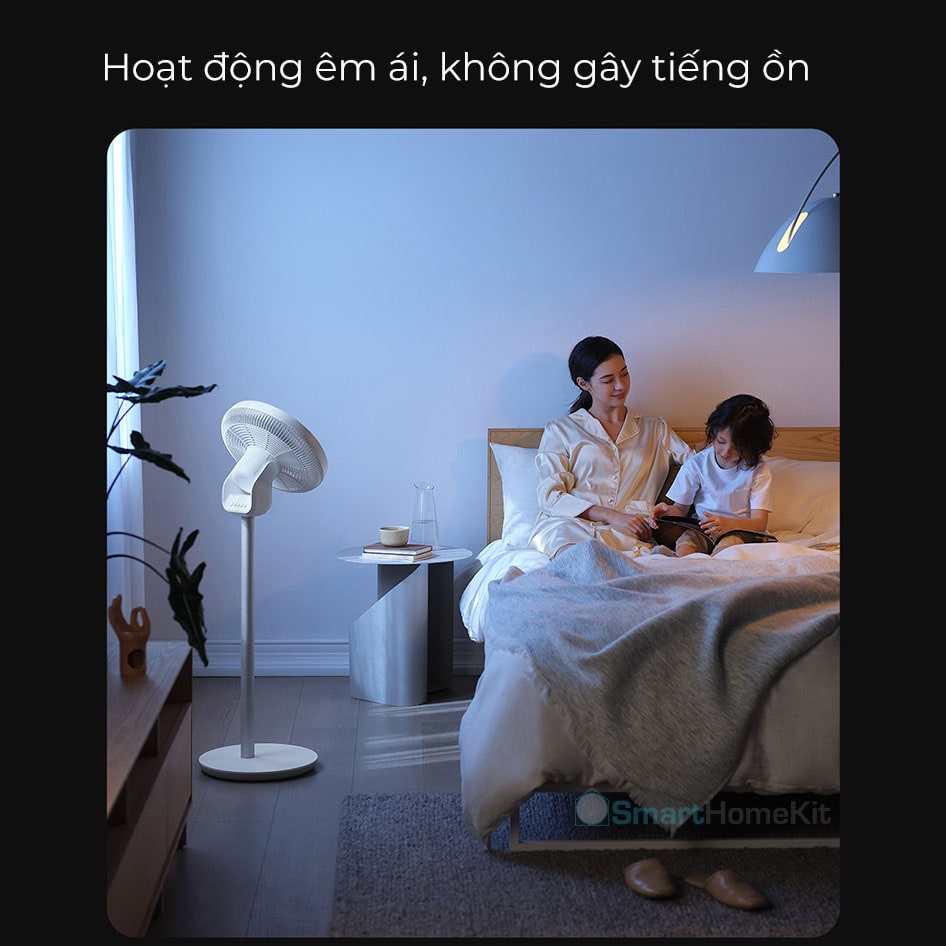 Quạt tích điện đối lưu Smartmi Xiaomi Gen 3 PRO Circulation Fan - Tích hợp pin, động cơ không gây tiếng ồn