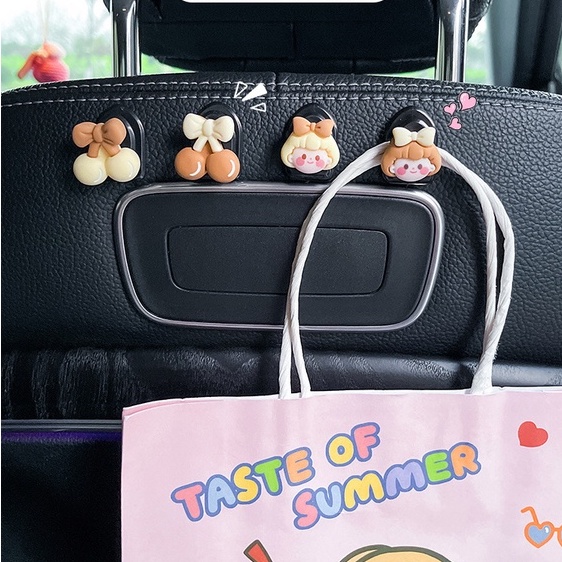 SET Móc Treo Đồ Ô Tô GẮN TRONG XE Hình Ngộ Nghĩnh, Đáng Yêu/ Móc Dán Treo Đồ Gia Dụng Trong Nhà Đa Năng [Hàng Loại Tốt]