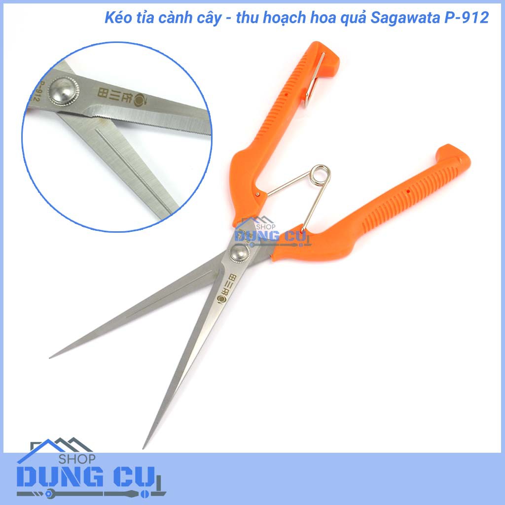 Kéo cắt tỉa cành cây thu hoạch hoa quả Sagawata P-912