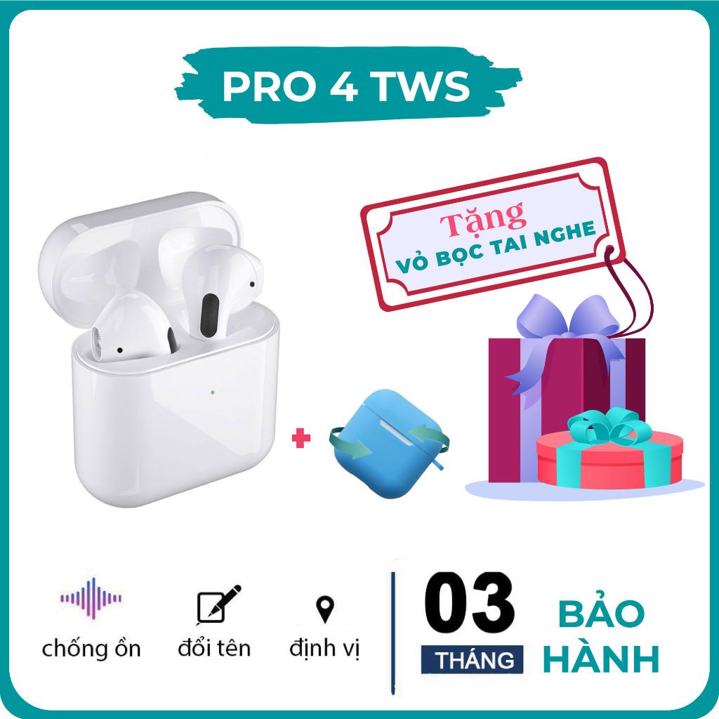 Tai nghe Bluetooth,tai nghe ko dây,tai nghe bluetooth pro 4 tích hợp micro cho táo/Android