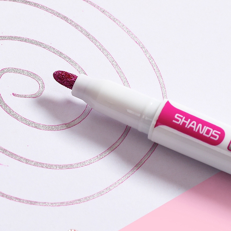 Set 8 Bút Đánh Dấu Hai Đường Viền Màu Kẹo Ngọt Chống Nước Phong Cách Hàn Quốc Dễ Thương Dành Cho Học Sinh / Văn Phòng