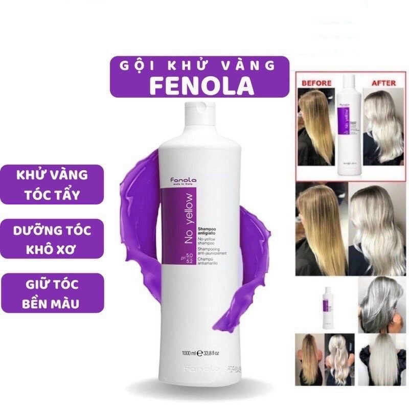 Dầu gội tím khử vàng Fanola 1000ml