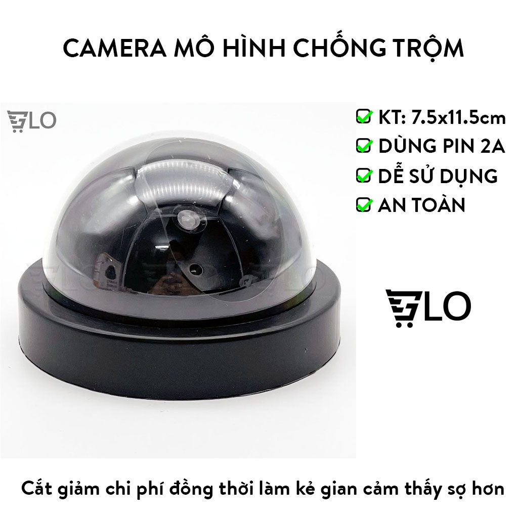 Camera Mô Hình Chống Trộm Giống Như Thật, Có Đèn Hồng Ngoại Dùng Pin 2A
