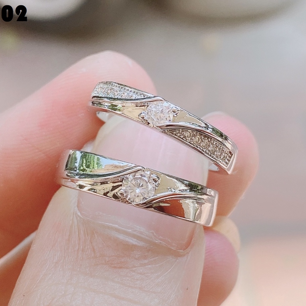 Nhẫn cặp đôi nam nữ MIOCO NB02 thời trang cao cấp thiết kế hở dễ dàng điều chỉnh kích cỡ, tình yêu mẫu mới