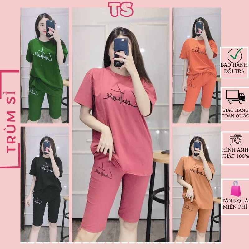 Đồ bộ cotton nữ mặc nhà bigsize TRUMSI QL11