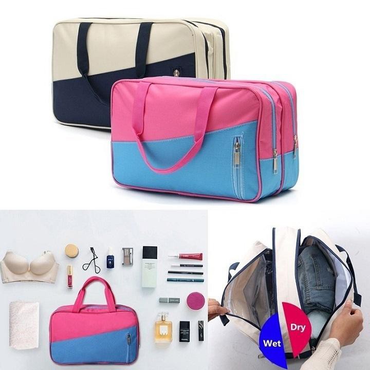 Túi đựng đồ đi bơi, đi biển, tập yoga, chống nước aha7 của shopaha247 màu hồng