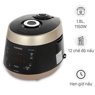 Nồi cơm điện cuckoo crp-pk1000s/bkcgvncv màu vàng đen dung tích 1.8l