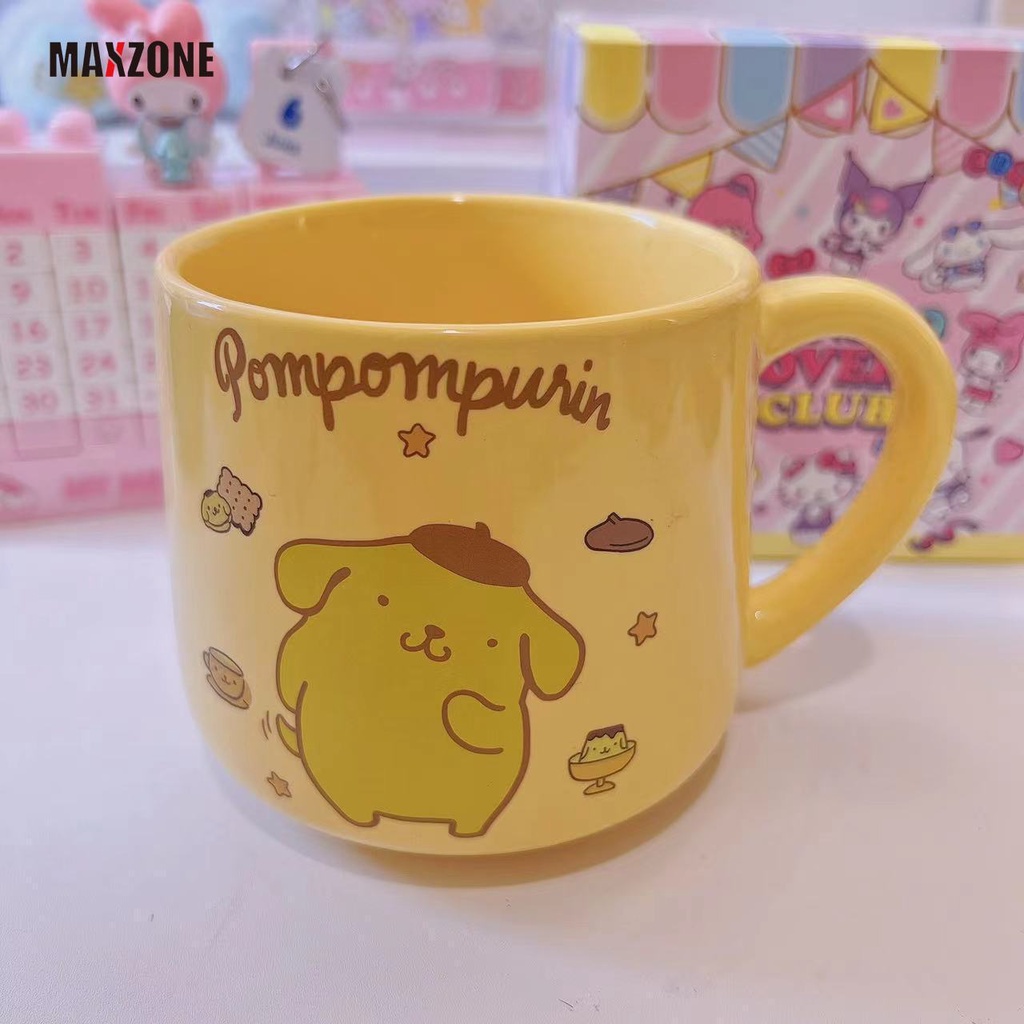 Cốc Uống Nước In Hình Kuromi My Melody Cinnamoroll Dễ Thương 450Ml
