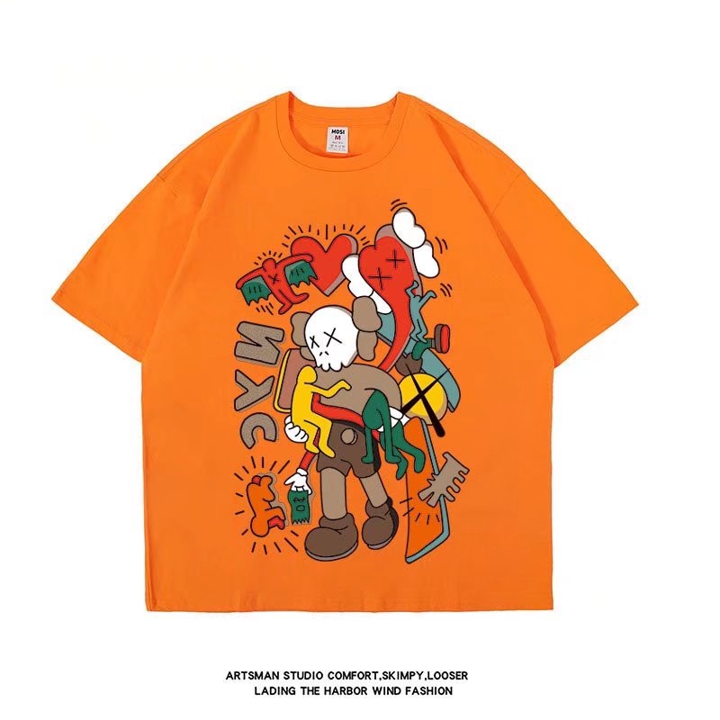 Áo Thun Tay Ngắn Cổ Tròn Thời Trang Hàn Quốc Cho Nam Size M-8XL