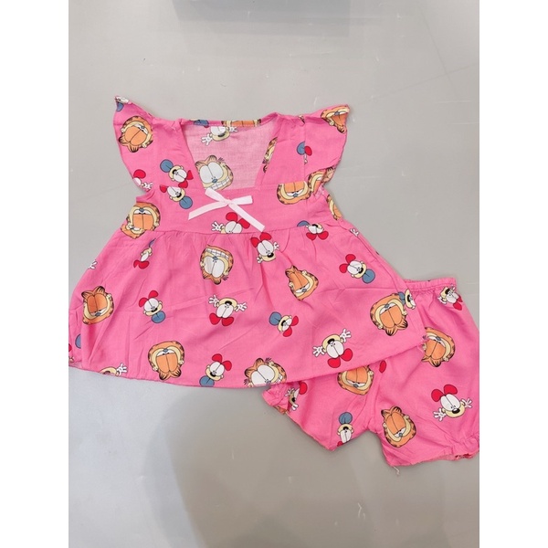 [1-5 tuổi] B2232 Bộ lanh thái bé gái cho bé từ 8-18kg