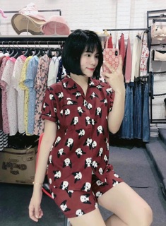 Bộ ngủ chất Kate Thái