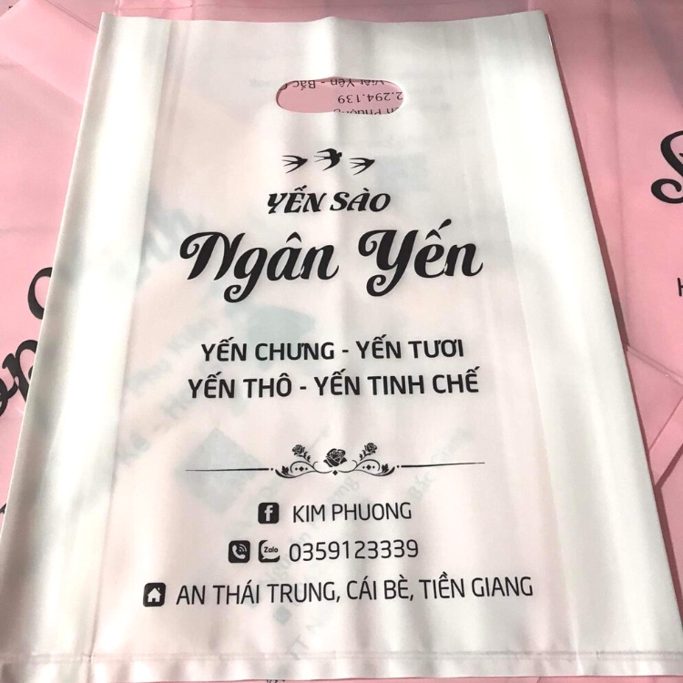 Combo in túi nilon hạt xoài PE bóng đẹp, dẻo dai theo yêu cầu 3 kg ( free thiết kế theo yêu cầu)