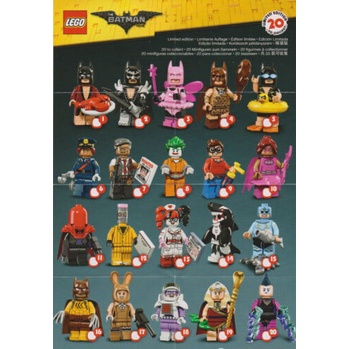 Lego minifigures series batman