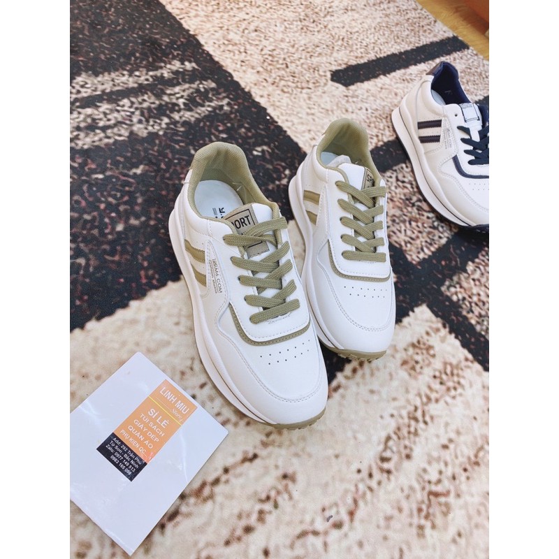 Giày thể thao phối màu nâng đế